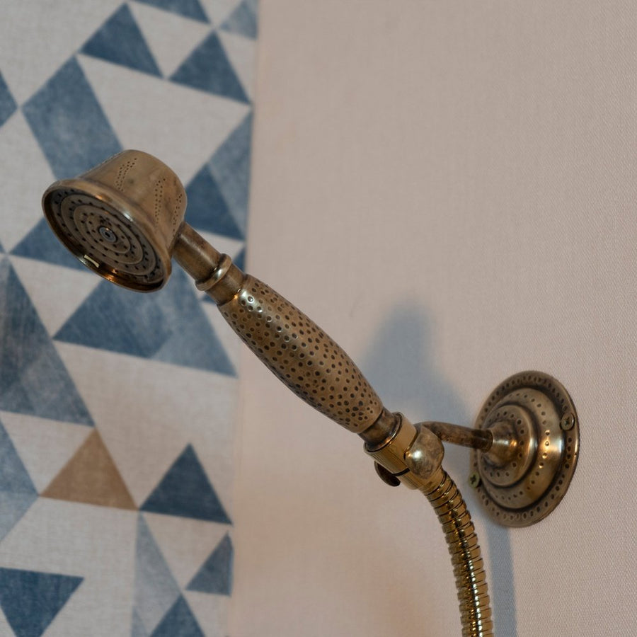 Oil Rubbed Exposed shower head with handheld - Brassna