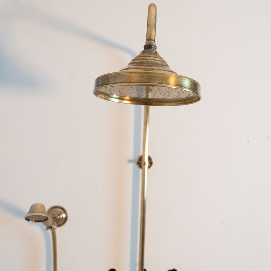 Oil Rubbed Exposed shower head with handheld - Brassna