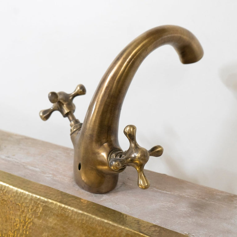 Oil Rubbed Brass vanity faucet, Handcrafted Sink Faucet Oil Rubbed vanity faucet