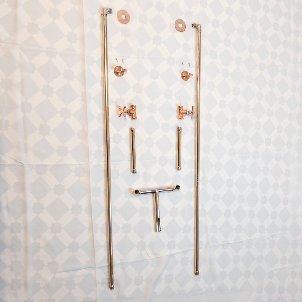 Brass Bathroom Faucet Fashioned - Never Plated | Brassna The Old Wall Pour
