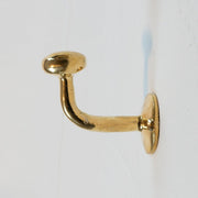 Set of 3 Handcrafted Unlacquered Brass Hooks For Wall - Brass Hooks For Bathroom Set of Handcrafted Unlacquered Brass Hooks For Wall