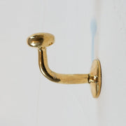 Set of Handcrafted Unlacquered Brass Hooks For Wall - Brassna