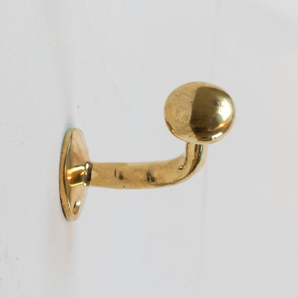 Solid Brass Set Hooks Wall Hardware | Brassna The Wall Hook