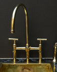 Handcrafted Solid Brass StreamLux Kitchen Faucet | Brassna StreamLux Kitchen Faucet