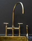 Handcrafted Solid Brass StreamLux Kitchen Faucet | Brassna StreamLux Kitchen Faucet