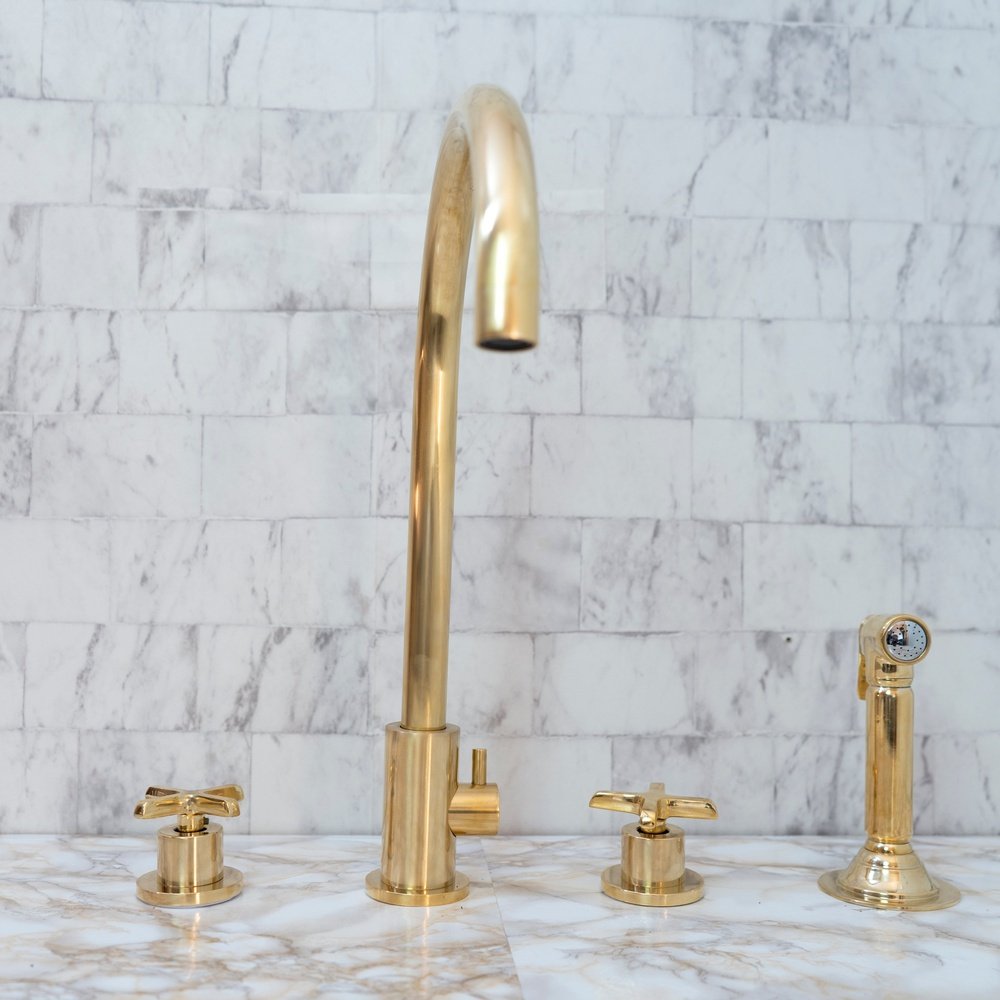 Solid Brass Pour | The Diverter Pour — Brassna The Diverter Pour