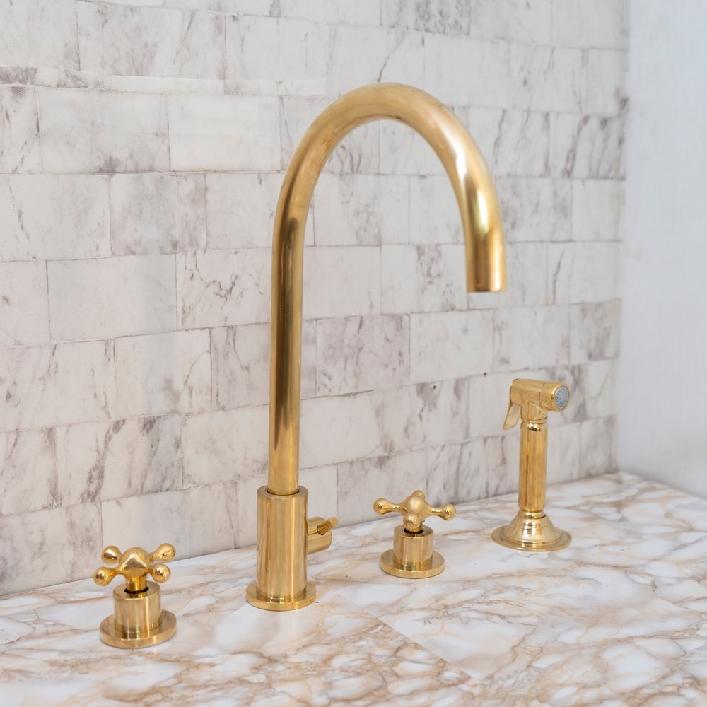 Solid Brass Pour | The Diverter Pour — Brassna The Diverter Pour