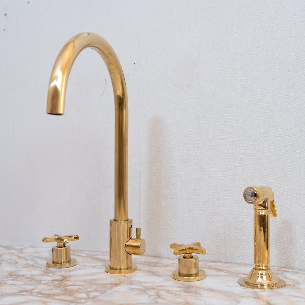 Solid Brass Pour | The Diverter Pour — Brassna The Diverter Pour