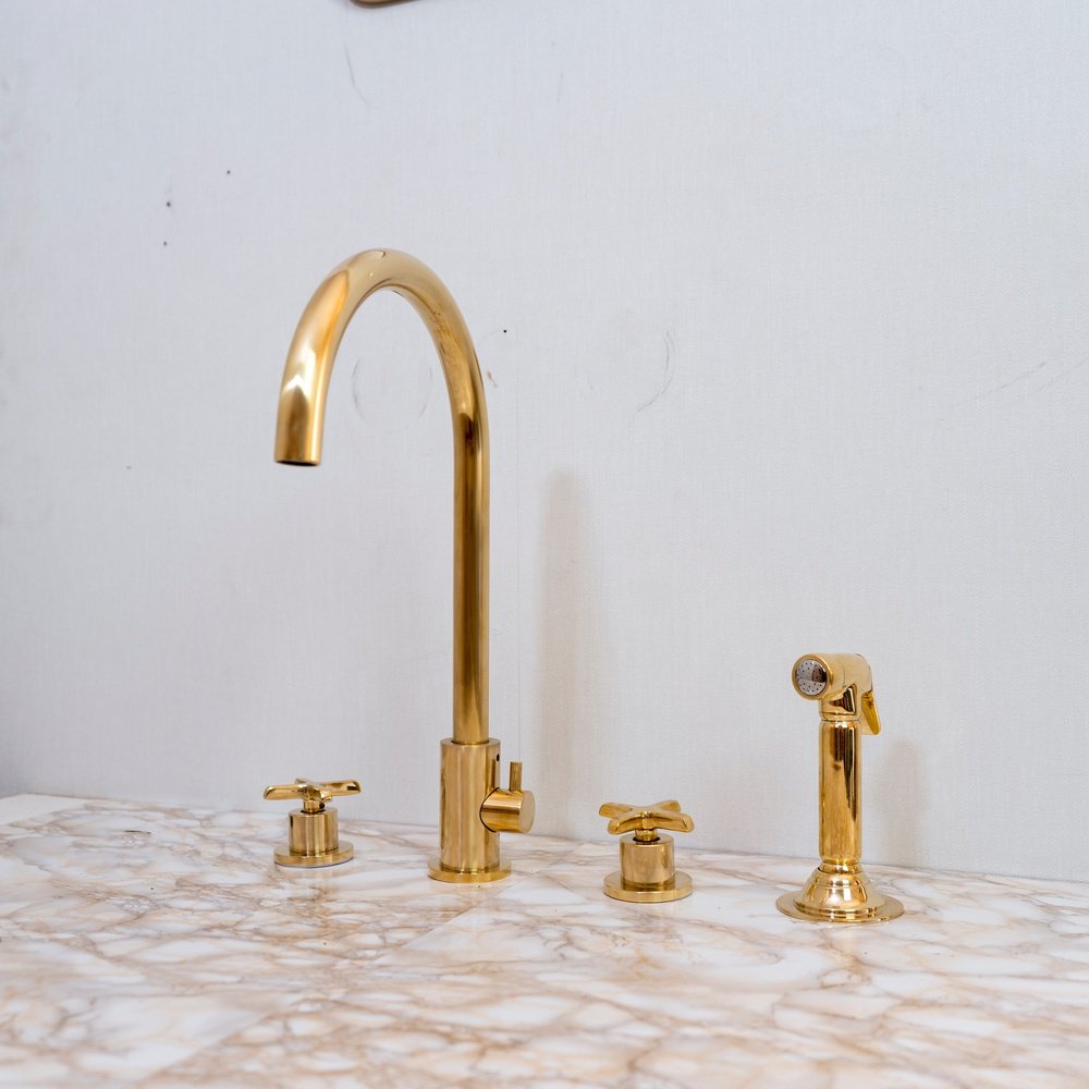 Solid Brass Pour | The Diverter Pour — Brassna The Diverter Pour