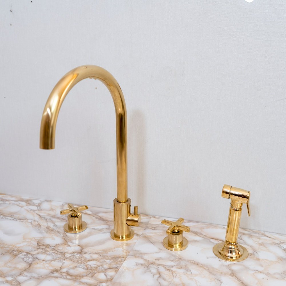 Solid Brass Pour | The Diverter Pour — Brassna The Diverter Pour