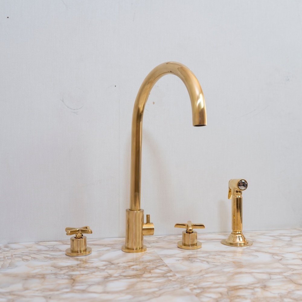 Solid Brass Pour | The Diverter Pour — Brassna The Diverter Pour