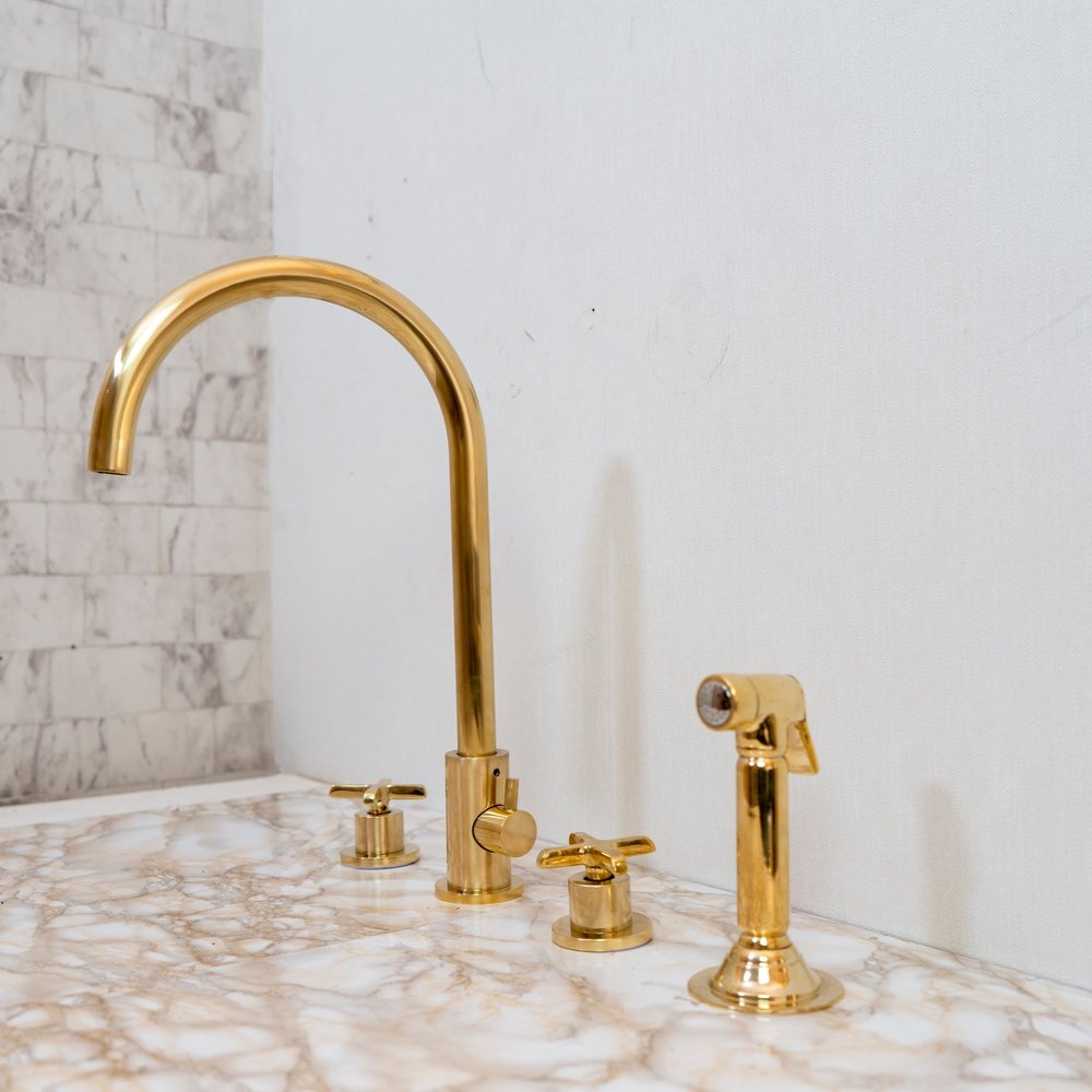 Solid Brass Pour | The Diverter Pour — Brassna The Diverter Pour