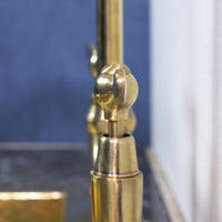 Unlacquered Brass Curved Legs Bridge Faucet - Brassna