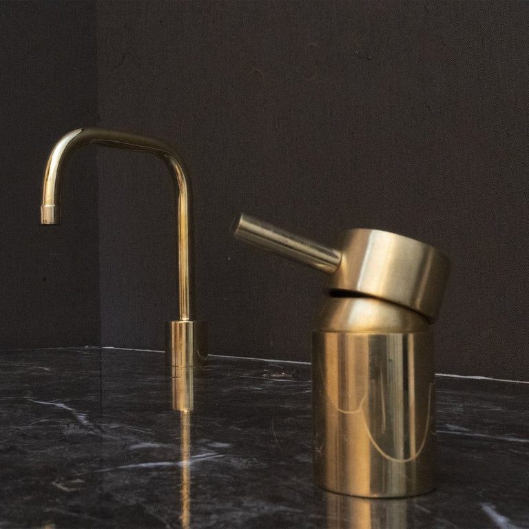 Unlacquered Brass Deck Mounted Basin Faucet, Antique Brass Bathroom Faucet Unlacquered Brass Deck Mounted Basin Faucet