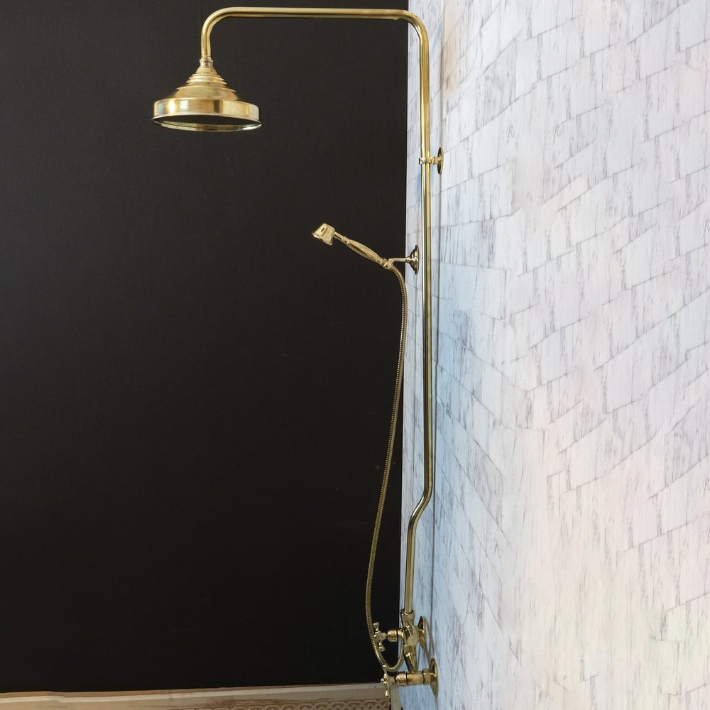 Unlacquered Brass Shower Sprayer Head