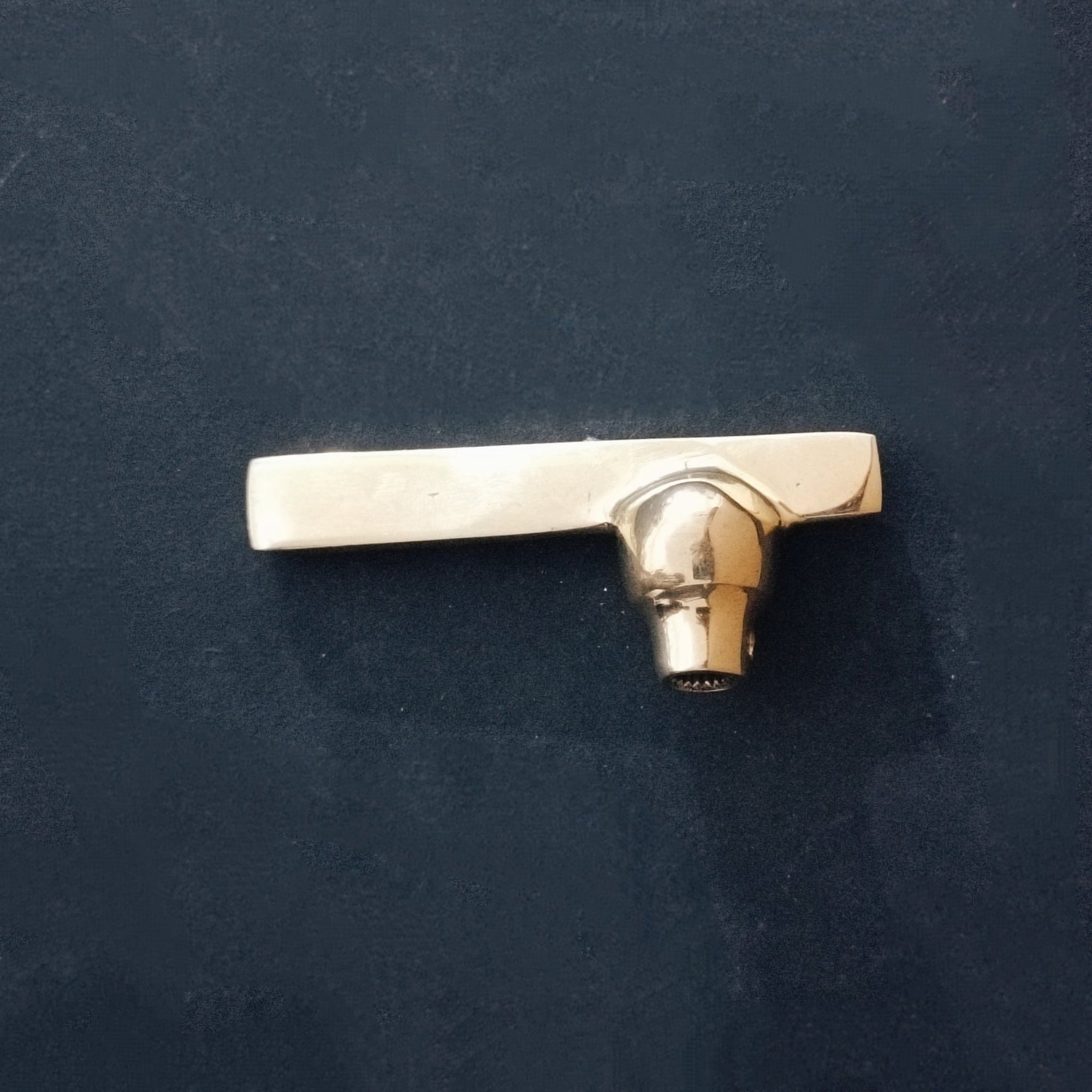 Unlacquered Brass Bathroom Faucet - Patina | Brassna The Cobra Pour