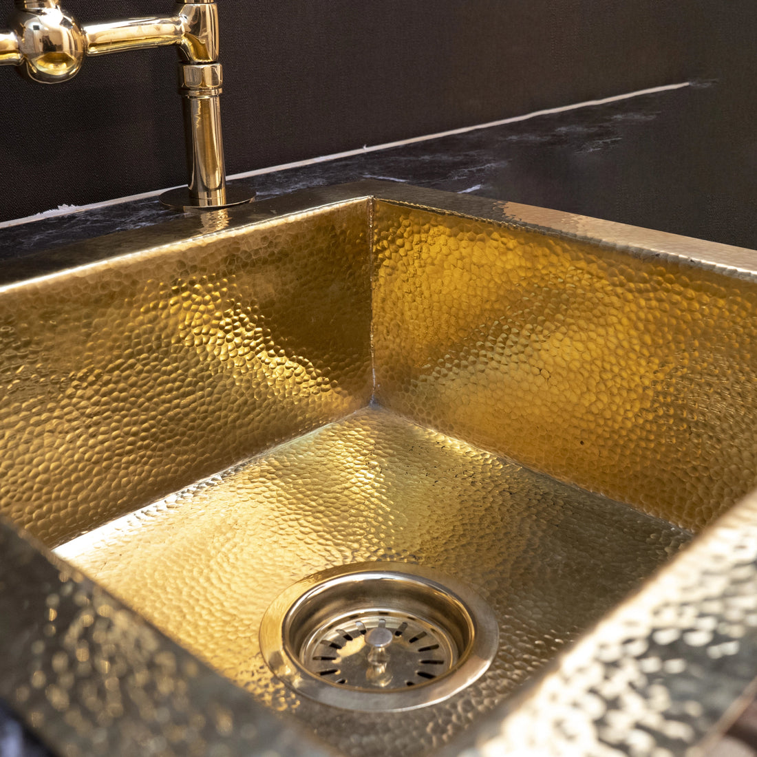 Solid Unlacquered Brass Undermount Hammered Sink, Kitchen Bar Sink ...