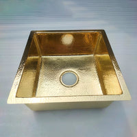 Unlacquered Brass Kitchen Sink - Brassna