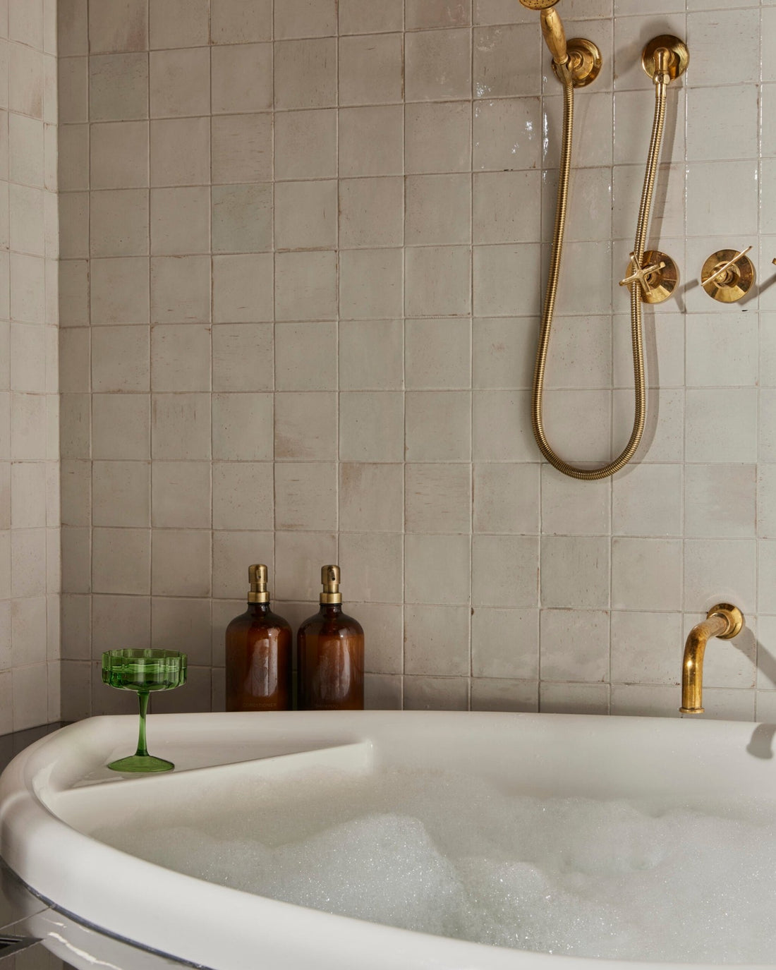 Handcrafted Solid Brass Shower Head And handheld Set, Unlacquered Brass Rain Shower Set Unlacquered Brass Shower SetHead And handheld Set