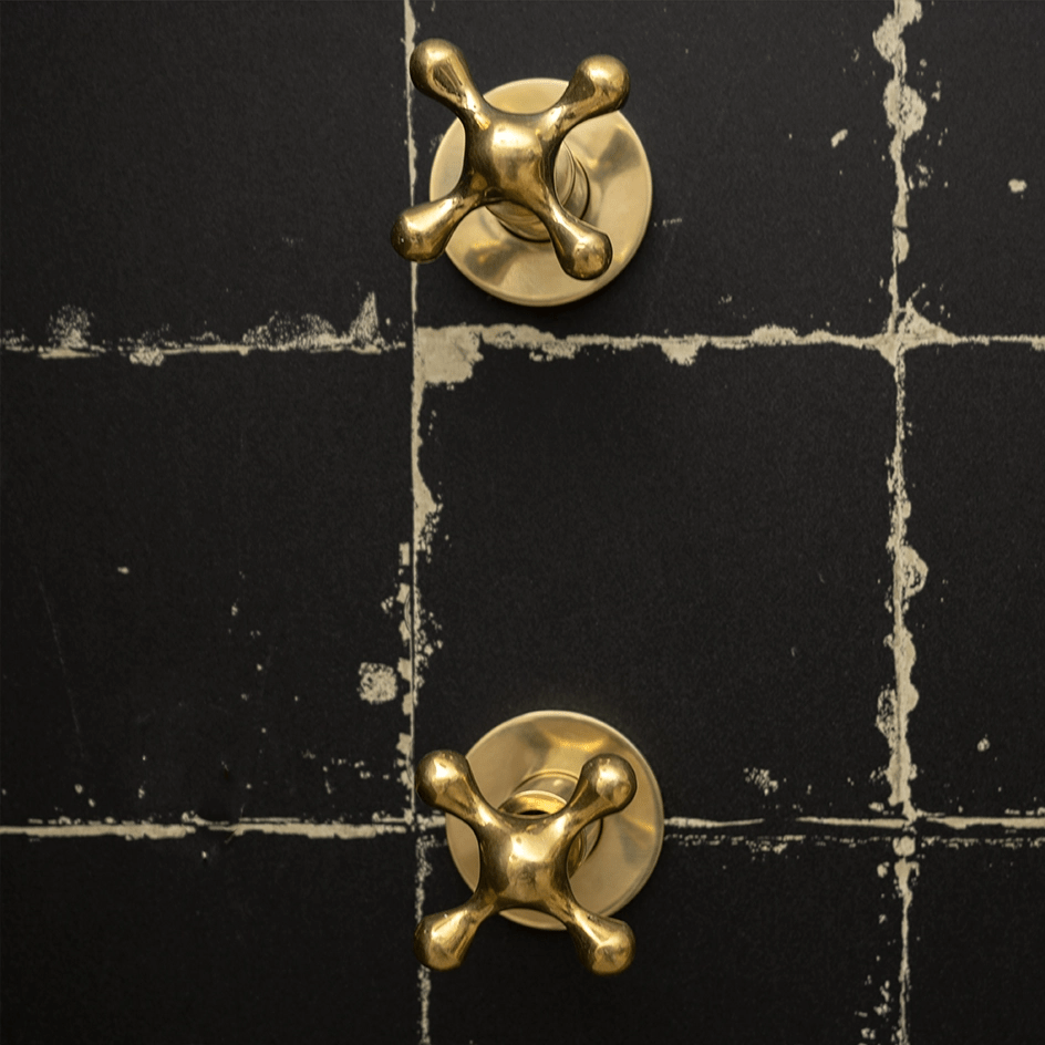  Unlacquered Brass Solid Brass Shower Head And Tub Filller, Handmade Shower Set With a Swivel Head And Tub Spout Unlacquered Brass Solid Brass Shower Head With Curved Arm