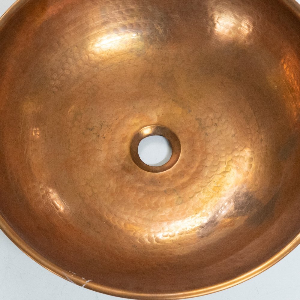 Handcrafted Solid Brass Vessel Copper Wood Sink | Brassna The Wood Vessel