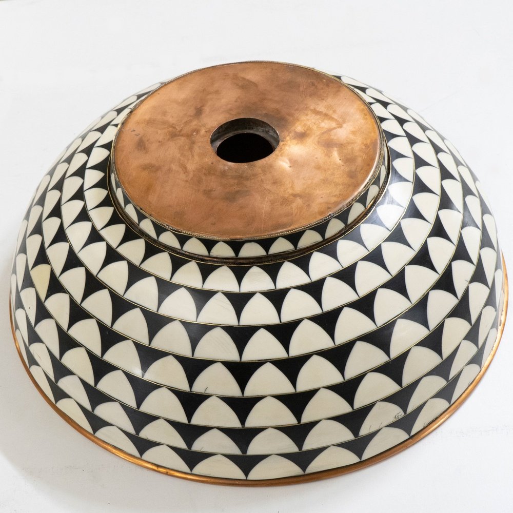 Handcrafted Solid Brass Vessel Copper Wood Sink | Brassna The Wood Vessel